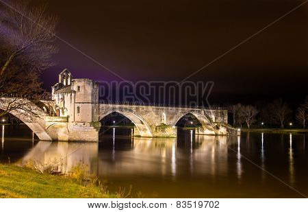 Pont Saint-benezet In Avignon, A World Heritage Site In France