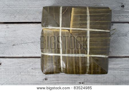 Cooked  Square Glutinous Rice Cake, Vietnamese New Year Food