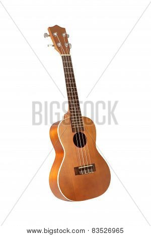 Ukulele Hawaiian Guitar Isolated On White Background