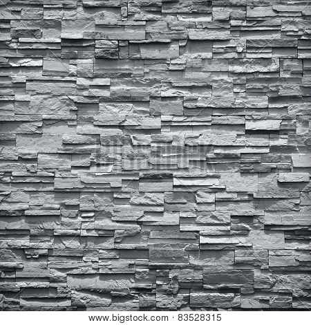 Pattern Of Decorative Slate Stone Wall Surface