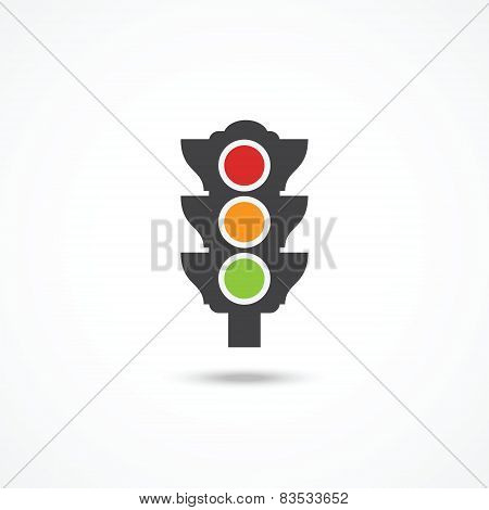 Traffic light icon