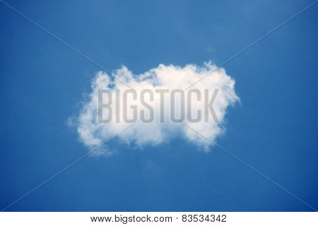 Blue Sky Background With White Clouds