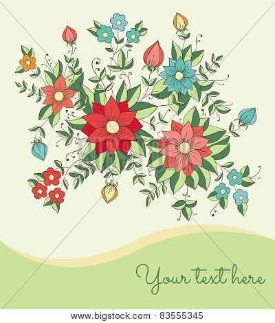Card With Flowers