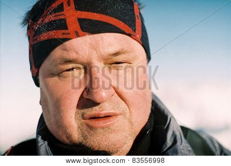 Close up man portrait