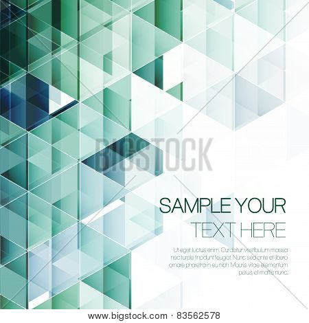 Abstract triangular background. Vector illustration