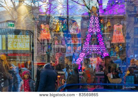 Showcase children's store in Paris, France