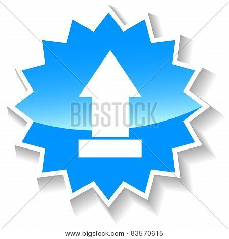 Upload blue icon