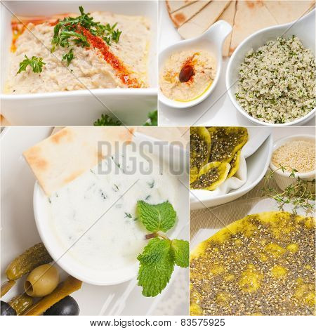 Arab Middle Eastern Food Collage