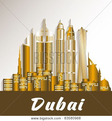 City of Dubai UAE Famous Buildings