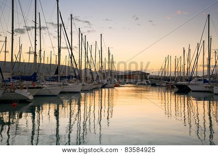 Kallithea marina in Athens.