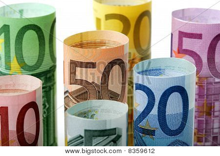 Euroa seteleinä rolls