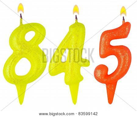 Candles Number Eight Hundred Forty-five