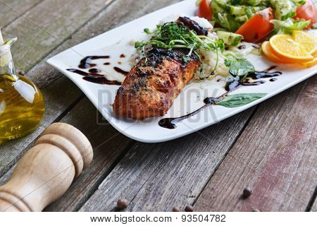 Roasted Fish And  Rice