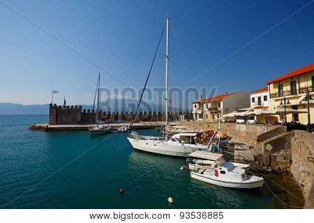 Harbour in Nafpaktos.