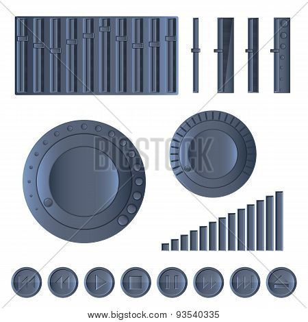 Multimedia Set, Vector Illustration