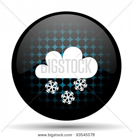 snowing icon waether forecast sign