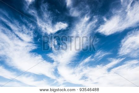 bridht blue sky with clouds