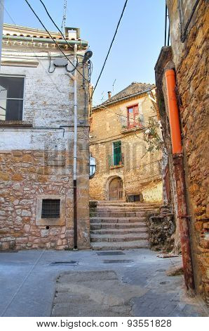 Alleyway. Bovino. Puglia. Southern Italy.
