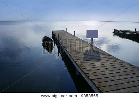 Albufera göl Sulakalanları Pier Valencia İspanya