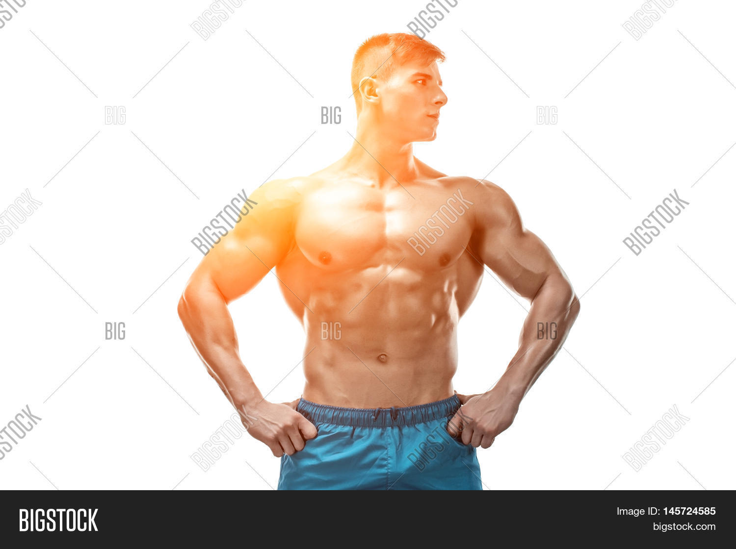Strong Athletic Man Image & Photo (Free Trial) Bigstock