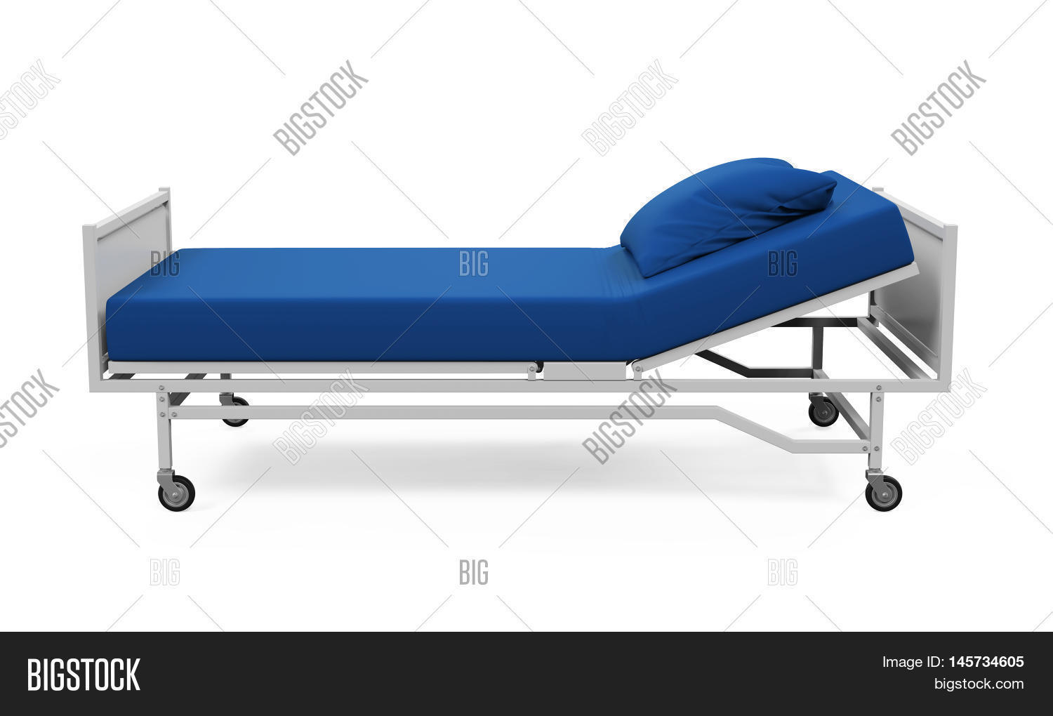 Hospital Bed Isolated Image & Photo (Free Trial) Bigstock
