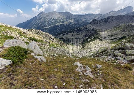 Panorama from Banderitsa pass to Todorka peak,  Pirin Mountain, Bulgaria