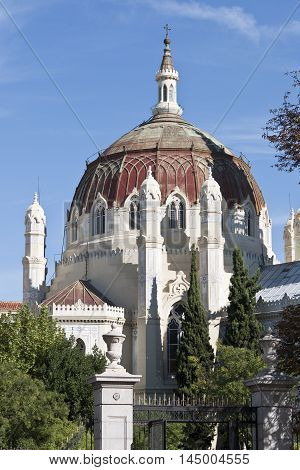 Church of San Manuel y San Benito, in Madrid, Spain. It is a good example of Byzantine Revival architecture