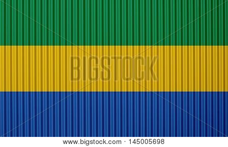 Flag On Corrugated Iron