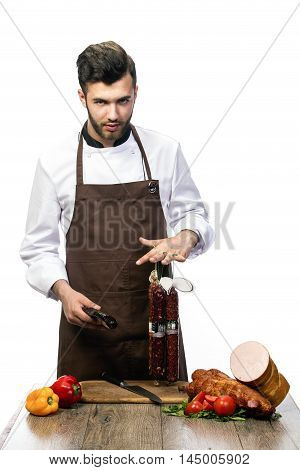 Cheaf With Salami