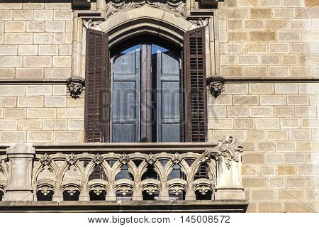 Modernism Building In Eixample District In Barcelona