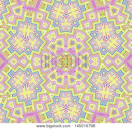 Abstract colorful concentric lines pattern for design