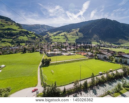 Rauris In Austria, Mountain Village In The Alps, Salzburg
