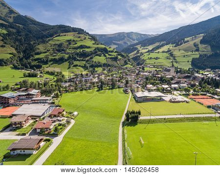 Rauris in Austria mountain village in the Alps Salzburg