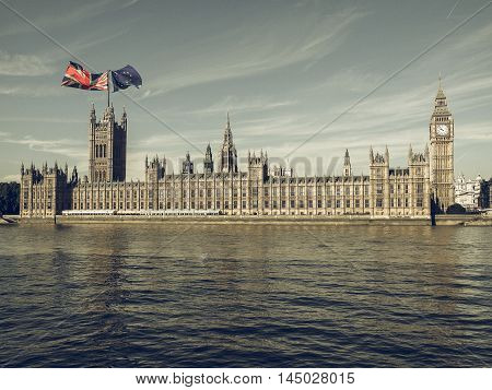 Brexit Referendum In Uk Vintage