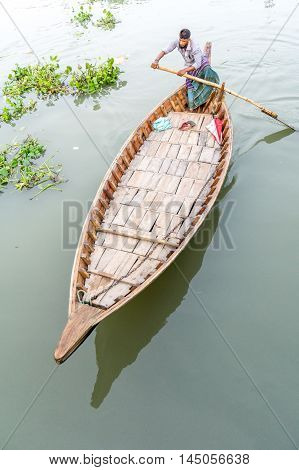 Unidentified People Are On The Boat