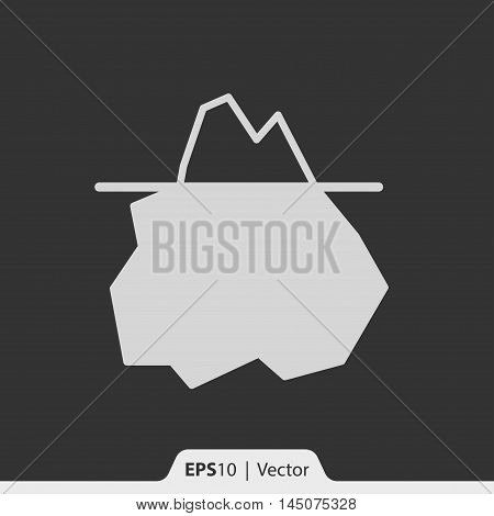 Iceberg Vector Icon For Web And Mobile
