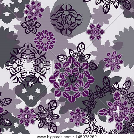 Abstract seamless pattern ornament. Mandala repeat pattern. Vintage background. Vector illustration.