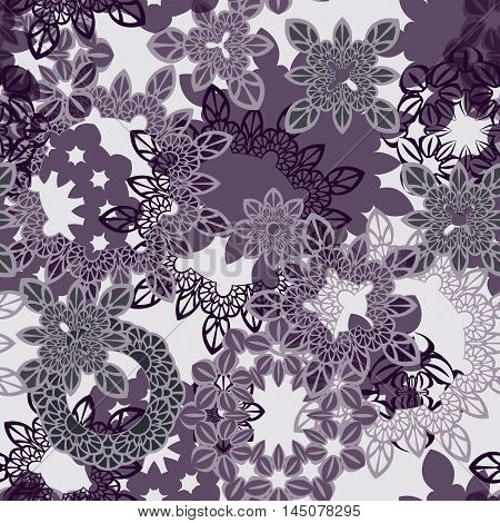 Abstract seamless pattern ornament. Mandala repeat pattern. Vintage background. Vector illustration.