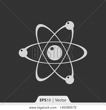 Atom Structure Vector Icon For Web And Mobile