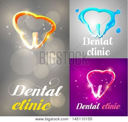 Dental Logo Design. Dentist Logo. Dental Clinic Creative Company Vector Logo.
