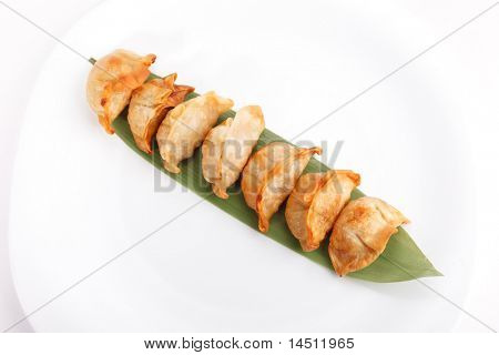 Plade af potstickers