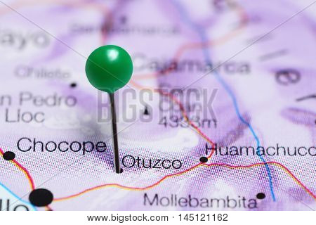 Otuzco pinned on a map of Peru