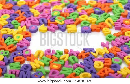 multicolor Buchstaben