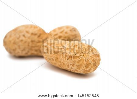 Peanuts diet vegetarian food on a white background