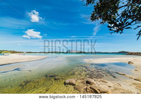 crystal clear water in Lu Impostu beach Sardinia