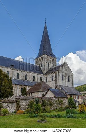 Saint-Georges de Boscherville Abbey is a former Benedictine abbey located in Seine-Maritime France. It was founded in about 1113
