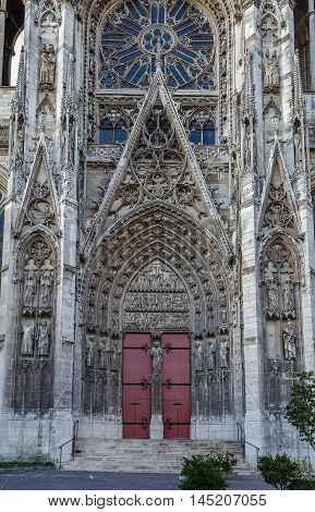 Rouen Cathedral is a Roman Catholic Gothic cathedral in Rouen Normandy France. Portal