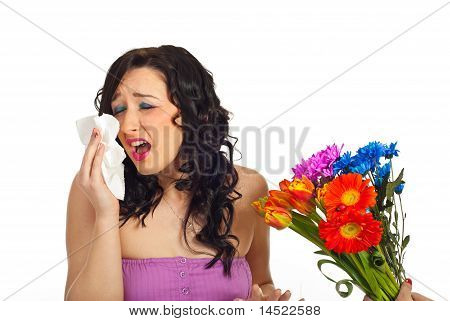 Alergia de flores de primavera