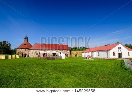 Priozersk, Russia - AUGUST 21, 2016: Korela Fortress at the town of Priozersk was founded by the Novgorodians to protect North Rus from Sweden.