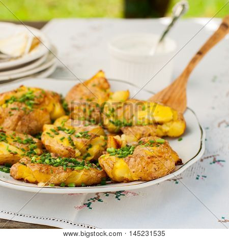 Australian Crash Hot Potatoes With Sour Cream